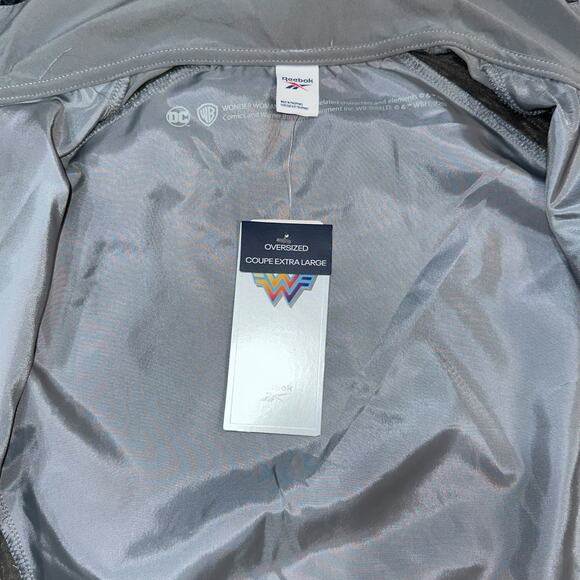 Reebok x Wonder Woman 1984 Transparent Silver Track Jacket – Women’s Size Small - Picture 4 of 6